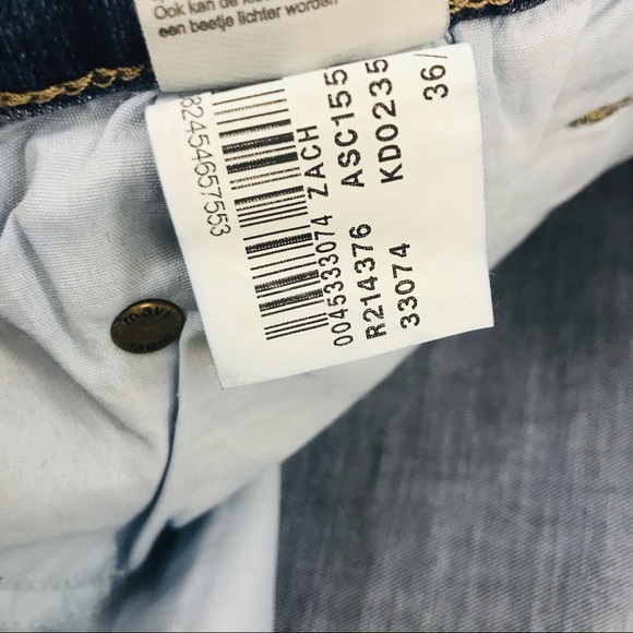 NWT!! Mens Mavi Organic Cotton Blend Move Zach Straight Leg Jean Rich Indigo - Picture 9 of 10